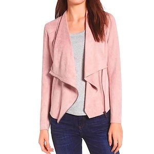 BlankNYC -L- Faux Suede Shawl Neck Jacket